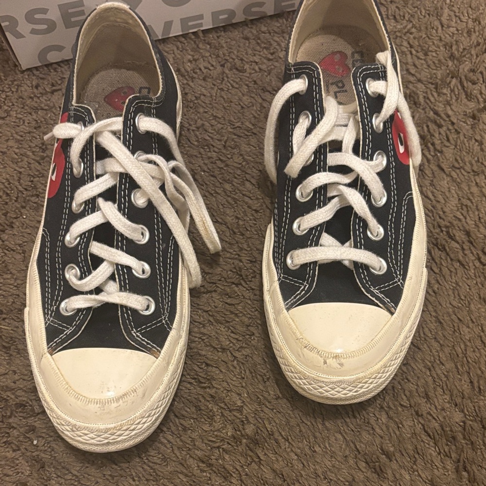 Comme des Garcons Black and White Sneakers